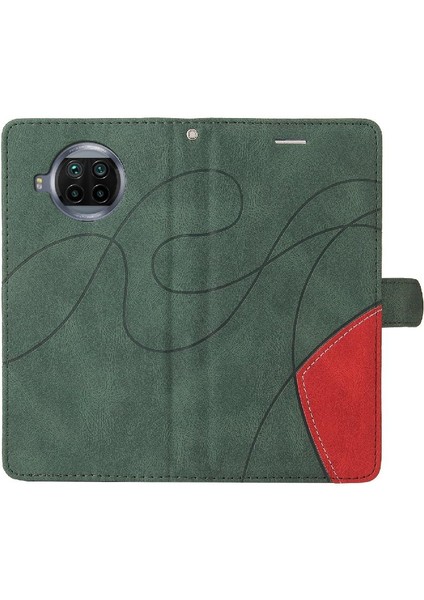 Xiaomi 10T Lite Için Kılıf Pu ile Iki Renkli Dikiş Kickstand Koruyucu (Yurt Dışından) fiyatları