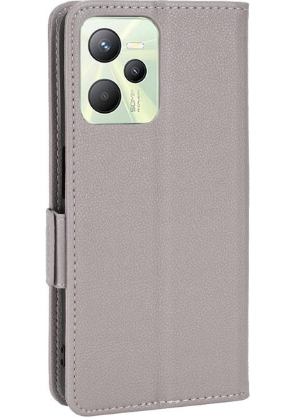 Realme C35 Cüzdan Pu Deri Yan Toka Kart Yuvaları Tutucu Için Kılıf (Yurt Dışından) fırsatları
