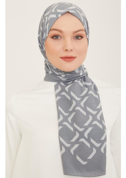 Trend Defne Şal 5762 - 06 Gri - Beyaz modelleri
