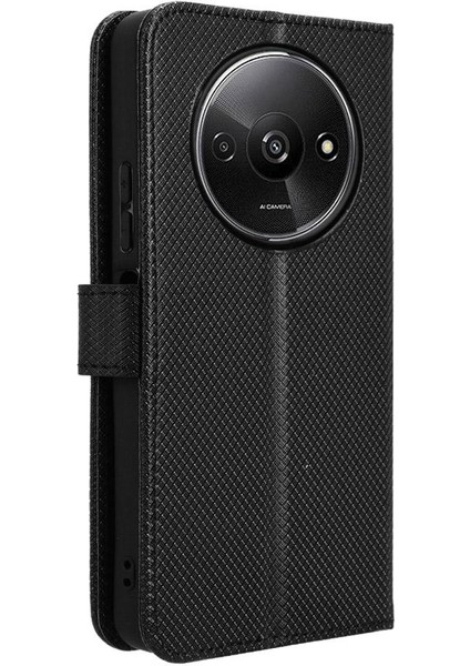 Xiaomi Poco C61 Kapak Manyetik Cüzdan Kart Tutucu Kickstand (Yurt Dışından)