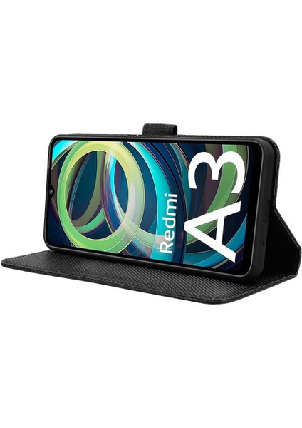 Xiaomi Poco C61 Kapak Manyetik Cüzdan Kart Tutucu Kickstand (Yurt Dışından)