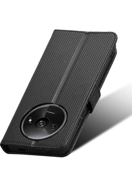 Xiaomi Poco C61 Kapak Manyetik Cüzdan Kart Tutucu Kickstand (Yurt Dışından)