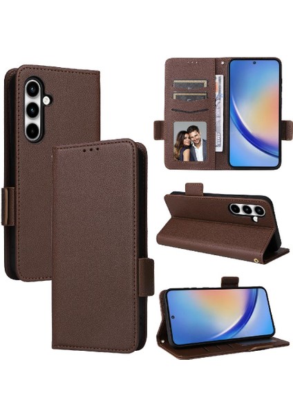 Samsung Galaxy A35 5g Manyetik Yan Toka Pu Deri Cüzdan Kart (Yurt Dışından) fırsatları