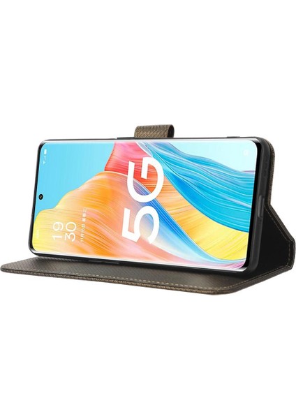 Oppo Oppo 8t 5g Kapak Için Kılıf Kickstand Manyetik Cüzdan Kart Tutucu (Yurt Dışından) modelleri
