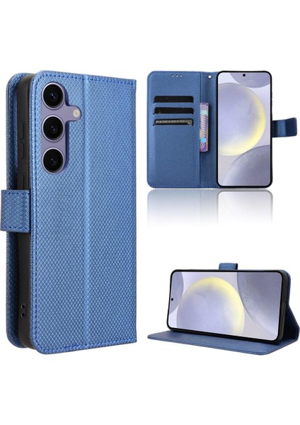 Samsung Galaxy S24 Artı Kapak Kart Tutucu Kickstand Manyetik (Yurt Dışından)