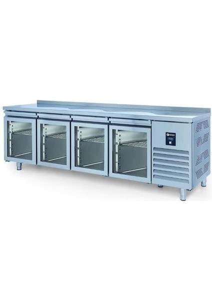 Tezgah Tip Gn Buzdolabı 4 Cam Kapılı