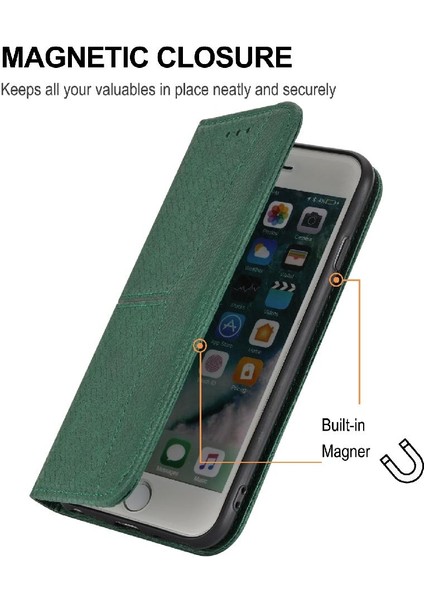 SZY Market Huawei Mate 50 Flip Folio Kitap Kredi Kartı Tutucu El Cüzdan Pu (Yurt Dışından)