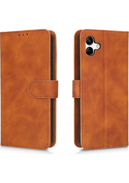 Samsung Galaxy A04 4g Tam Koruma Deri Folio Flip Case (Yurt Dışından)