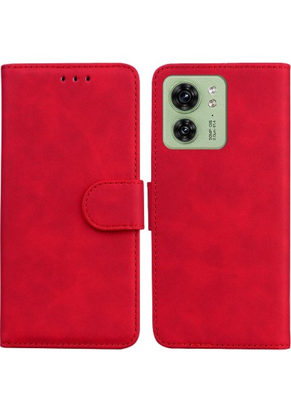 Motorola Kenar 40 Kart Yuvası Manyetik Premium Pu Deri Standı Için Flip Case (Yurt Dışından)