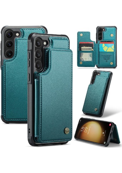 Samsung Galaxy S23 Artı Rfıd Engelleme Kickstand Pu Için Caseme Cüzdan Kılıf (Yurt Dışından)