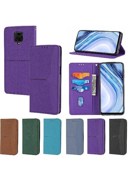 Xiaomi Redmi Için Not 9 Pro Max Kredi Kartı Tutucu Flip Folio Kitap Pu (Yurt Dışından)