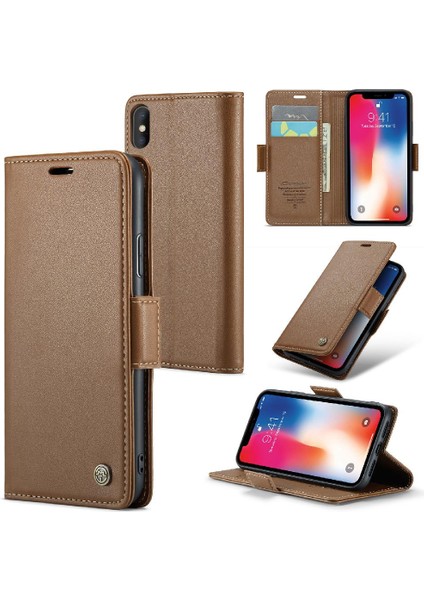 IPhone X/xs Kickstand Darbeye Dayanıklı Durumda Kart Yuvası Cüzdan (Yurt Dışından)