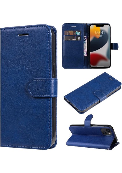Kart Yuvası ile iphone 14 Için Flip Case Artı Yüksek Kaliteli Deri Klasik (Yurt Dışından)