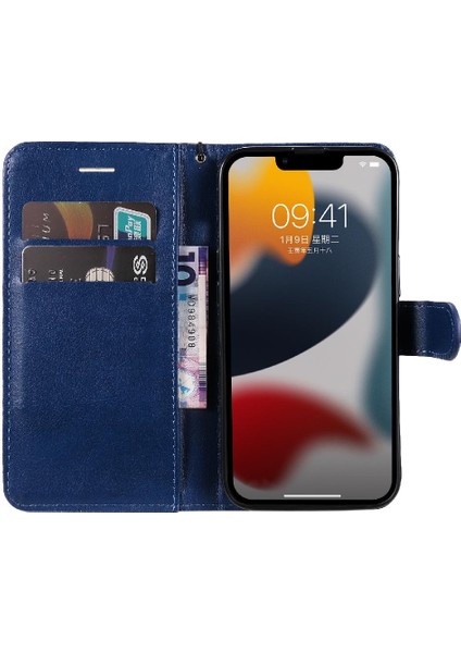 Kart Yuvası ile iphone 14 Için Flip Case Artı Yüksek Kaliteli Deri Klasik (Yurt Dışından) fırsatları