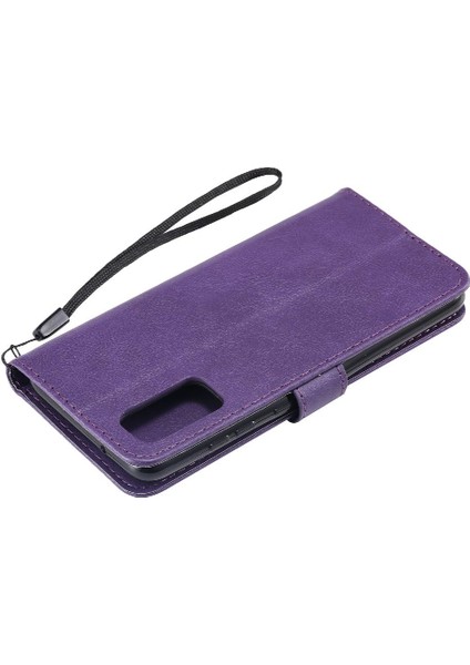 Kart Yuvası Cüzdan ile Samsung Galaxy S20 Klasik Düz Renk Için Flip Case (Yurt Dışından) indirimleri