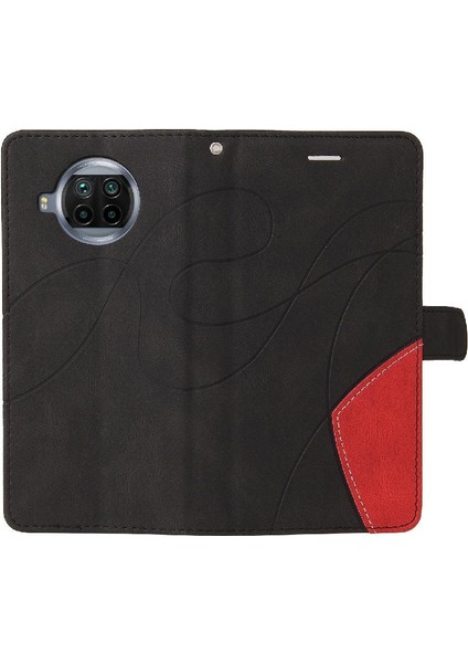 Xiaomi 10T Lite Için Kılıf Pu ile Iki Renkli Dikiş Kickstand Koruyucu (Yurt Dışından) fiyatları