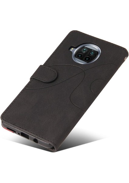 Xiaomi 10T Lite Için Kılıf Pu ile Iki Renkli Dikiş Kickstand Koruyucu (Yurt Dışından) fırsatları