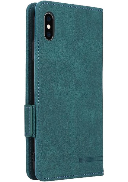 Kart Tutucu ile iphone Xs Max Için Kılıf Kickstand Deri Folio Flip Case (Yurt Dışından) modelleri