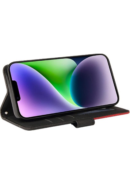 IPhone 15 Artı Kickstand Koruyucu Pu Deri Flip Folio Kılıf (Yurt Dışından) modelleri