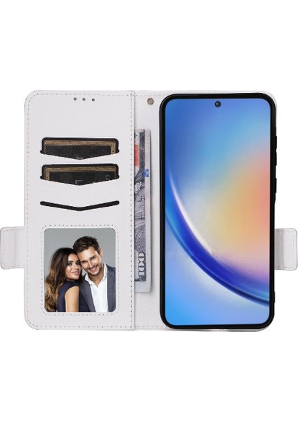 Samsung Galaxy A35 5g Manyetik Yan Toka Pu Deri Cüzdan Kart (Yurt Dışından)