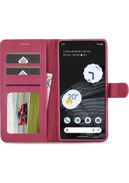Google Piksel 7 Pro Kart Yuvaları Cüzdan Buzağı Doku Yatay Için Kılıf (Yurt Dışından)