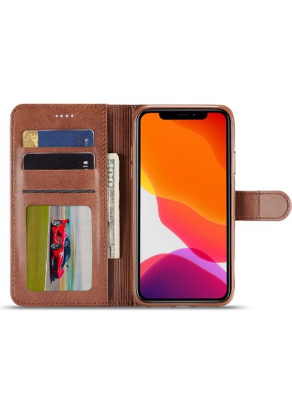Tutucu ile iphone 11 Için Kılıf Buzağı Doku Yatay Çevir Deri Kılıf (Yurt Dışından) fiyatları