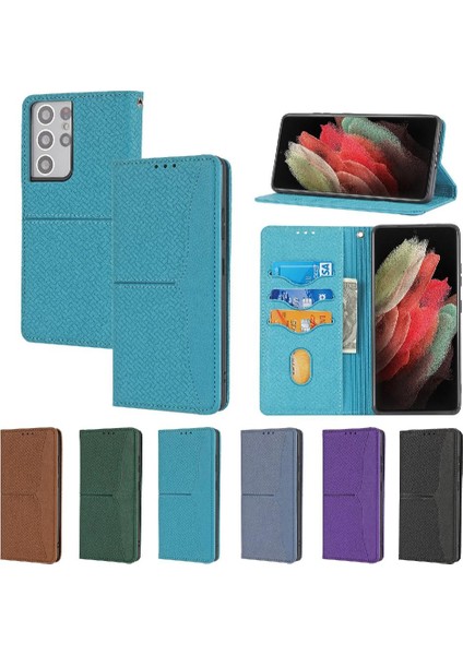 Samsung Galaxy S21 Ultra Pu Deri Kapak Çevirin Folio Kitap El (Yurt Dışından)