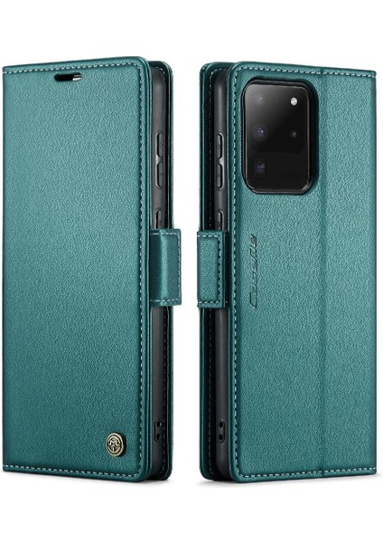 Samsung Galaxy S20 Ultra Darbeye Dayanıklı Durumda Anti Dolandırıcılık Cüzdan (Yurt Dışından)