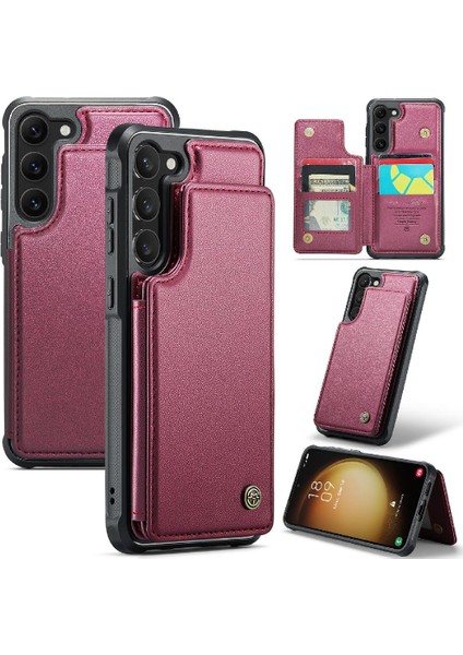 Samsung Galaxy S23 Artı Rfıd Engelleme Kickstand Pu Için Caseme Cüzdan Kılıf (Yurt Dışından) modelleri