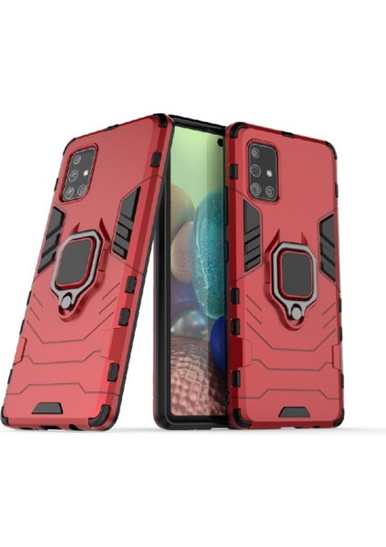 Samsung Galaxy A71 5g Darbeye Kapak Için Kılıf 360 &deg; Dönen Halka Askeri (Yurt Dışından)