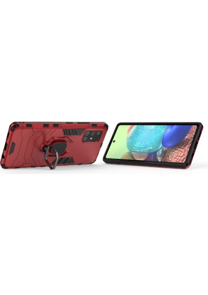 Samsung Galaxy A71 5g Darbeye Kapak Için Kılıf 360 &deg; Dönen Halka Askeri (Yurt Dışından) fiyatları