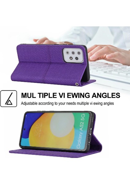 Samsung Galaxy A73 El Cüzdan Pu Deri Kapak Çevirin Folio Kitap (Yurt Dışından)
