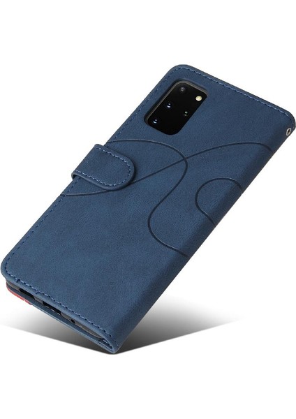 Samsung Galaxy S20 Artı Kart Yuvası Standı ile Iki Renkli Dikiş (Yurt Dışından)