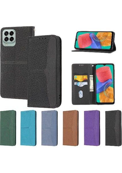 Samsung Galaxy M33 5g Flip Folio Kitap El Cüzdan Kredi Kartı Pu (Yurt Dışından)