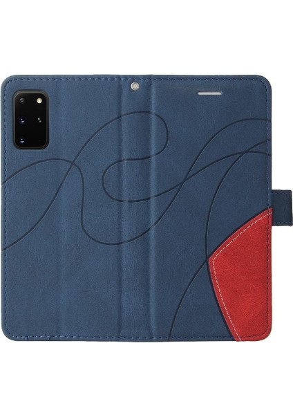 Samsung Galaxy S20 Artı Kart Yuvası Standı ile Iki Renkli Dikiş (Yurt Dışından)