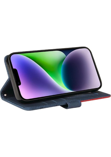 IPhone 15 Artı Kickstand Koruyucu Pu Deri Flip Folio Kılıf (Yurt Dışından) modelleri