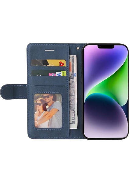 IPhone 15 Artı Kickstand Koruyucu Pu Deri Flip Folio Kılıf (Yurt Dışından) fırsatları