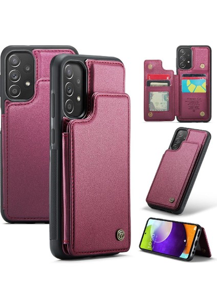 Samsung Galaxy Için Caseme Cüzdan Kılıf A52S 5g Pu Deri Ince Darbeye (Yurt Dışından)