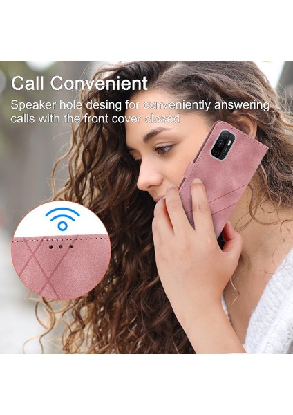 Oppo A56 5g Için Filp Durumda Tam Koruma Kickstand Pu Deri Kayış Kartı (Yurt Dışından)