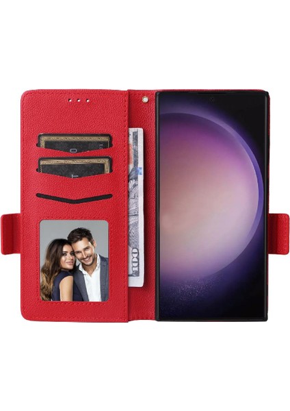Samsung Galaxy S24 Ultra Yan Toka Manyetik Cüzdan Pu Deri (Yurt Dışından) fırsatları