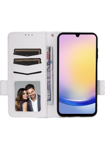 Samsung Galaxy A25 5g Manyetik Cüzdan Kart Yuvaları Tutucu Pu Yan (Yurt Dışından)