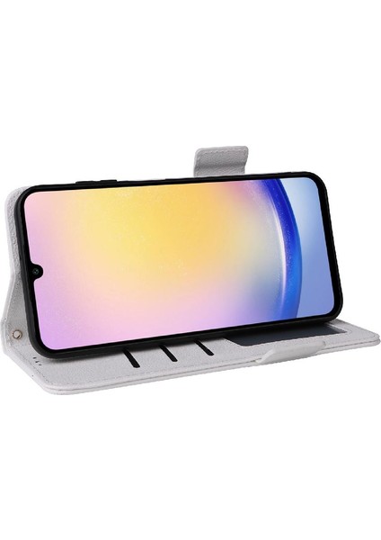 Samsung Galaxy A25 5g Manyetik Cüzdan Kart Yuvaları Tutucu Pu Yan (Yurt Dışından)
