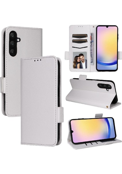 Samsung Galaxy A25 5g Manyetik Cüzdan Kart Yuvaları Tutucu Pu Yan (Yurt Dışından)