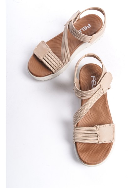 Garantili D458 Günlük Ortopedik Kadın Sandalet