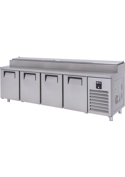 Make Up Buzdolabı 650 Lt 4 Kapılı Kısa