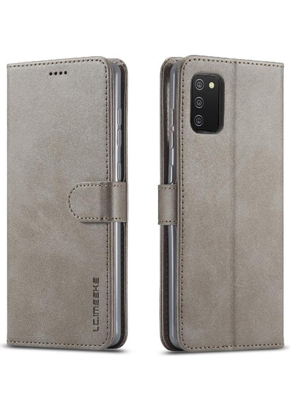 Samsung Galaxy A03S Buzağı Doku Yatay Çevir Deri Kılıf (Yurt Dışından)