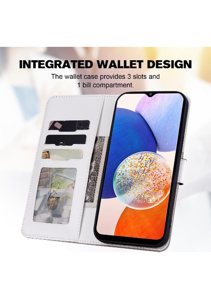 Samsung Galaxy A14 5g Için Kılıf Cüzdan Kapak Çevirin Basit Iş Deri (Yurt Dışından) indirimleri