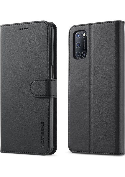 Manyi Mall Oppo A54 4g Için Tutucu Kart Yuvaları ile Cüzdan Buzağı Doku Flip Case (Yurt Dışından)