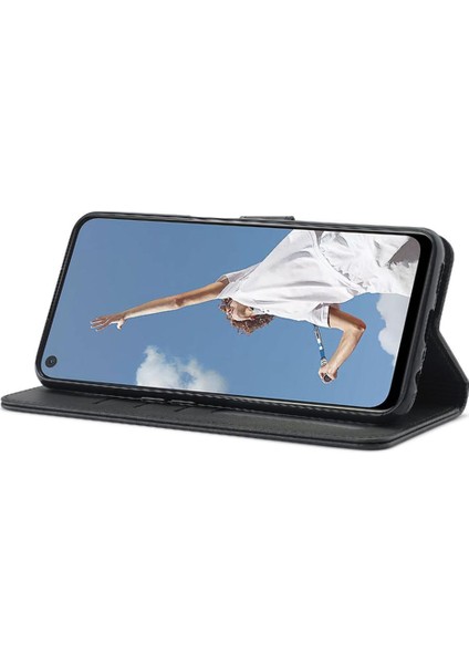 Manyi Mall Oppo A54 4g Için Tutucu Kart Yuvaları ile Cüzdan Buzağı Doku Flip Case (Yurt Dışından)