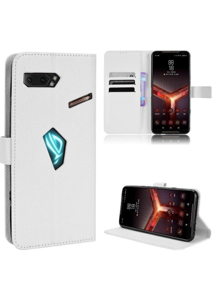 Asus Rog Telefon 2 Kart Tutucu Kapak Için Kılıf Kickstand Manyetik Cüzdan (Yurt Dışından)